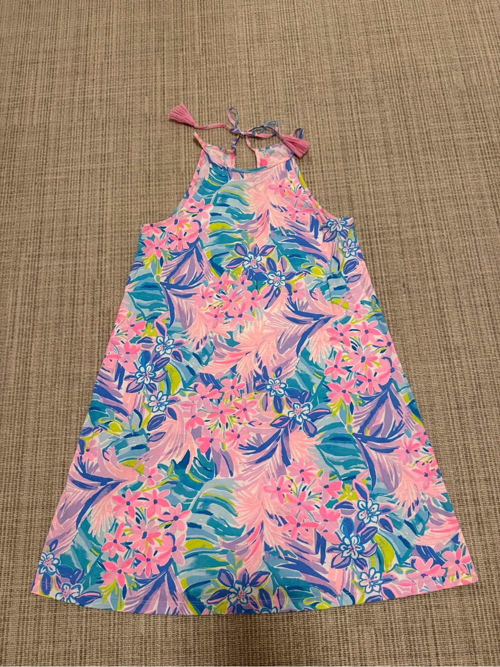 Lilly Pulitzer Floral Halter Dress